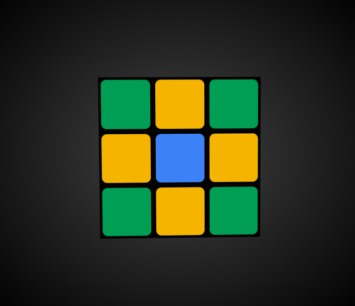 Desenho da bandeira brasileira em um cubo
